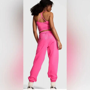 Victoria Secret PINK
IVY FLEECE CAMPUS BLING SWEATPANTS XL NWT